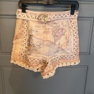 Zimmermann high tode odyssey nautical heart lock shorts 1